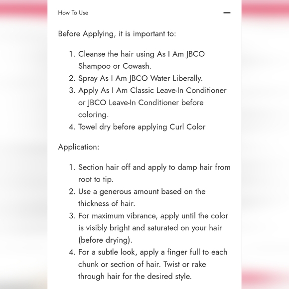 As I Am 6oz Curl Color in Hot Red - Picture 4 of 5